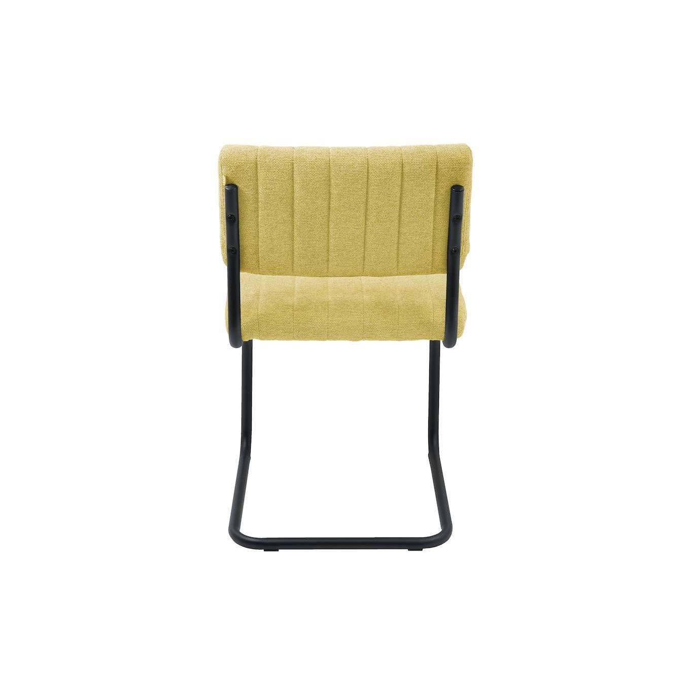 Feel Furniture - Luxe stoel - Ribbon - Okergeel - 2 stuks