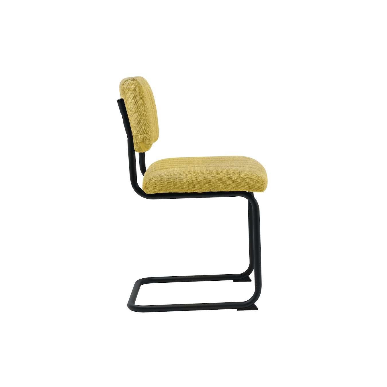 Feel Furniture - Luxe stoel - Ribbon - Okergeel - 2 stuks