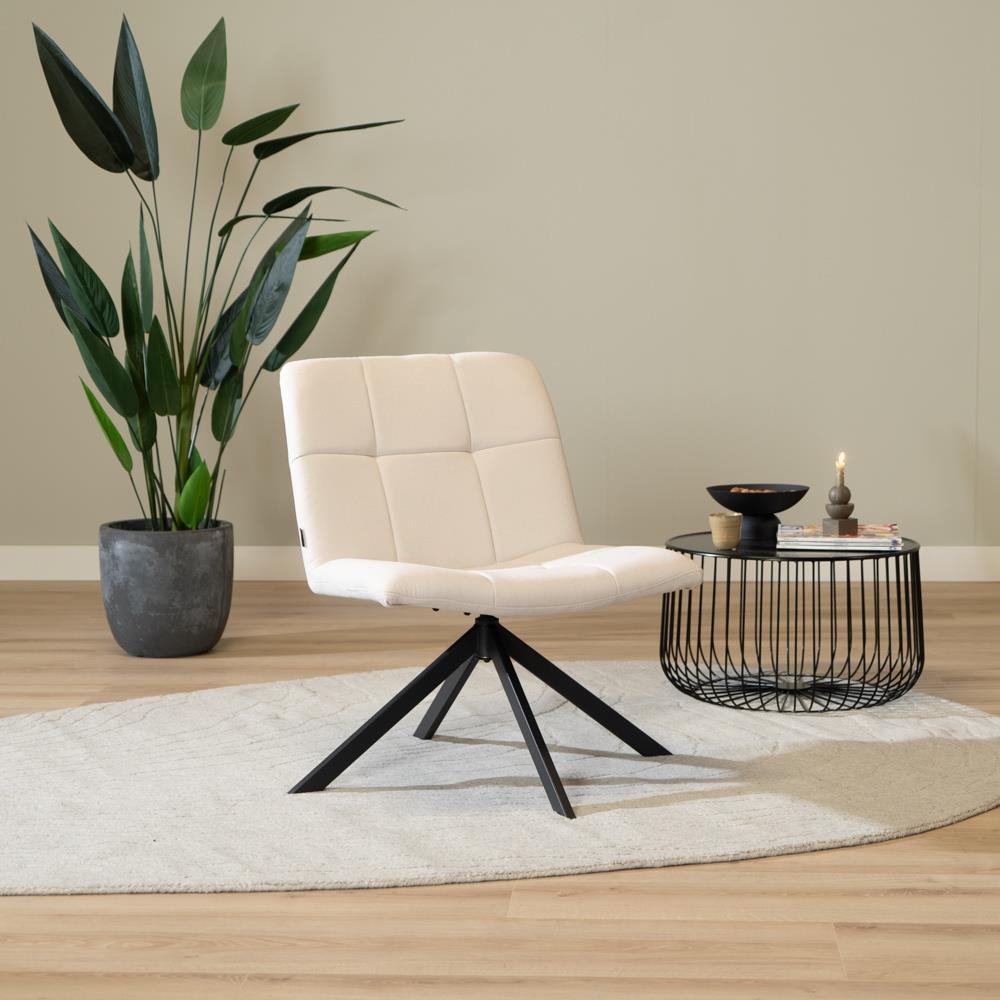 Bronx71 Scandinavische fauteuil Eevi gerecyclede stof off white