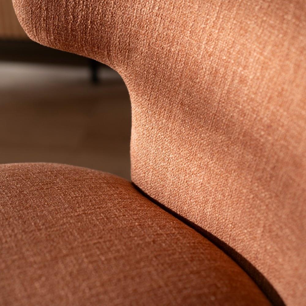 Bronx71 Fauteuil Metro draaibaar linnen koper