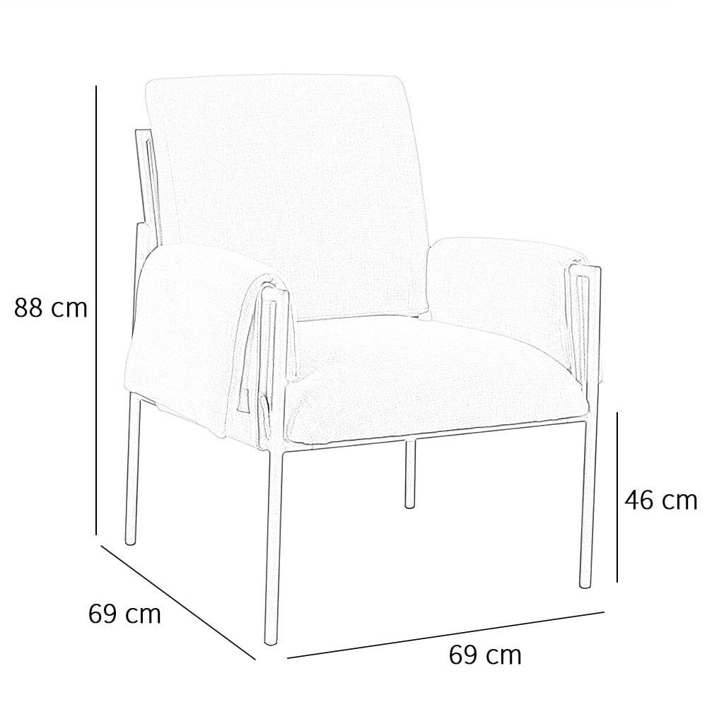 Bronx71 Fauteuil Urban linnen taupe