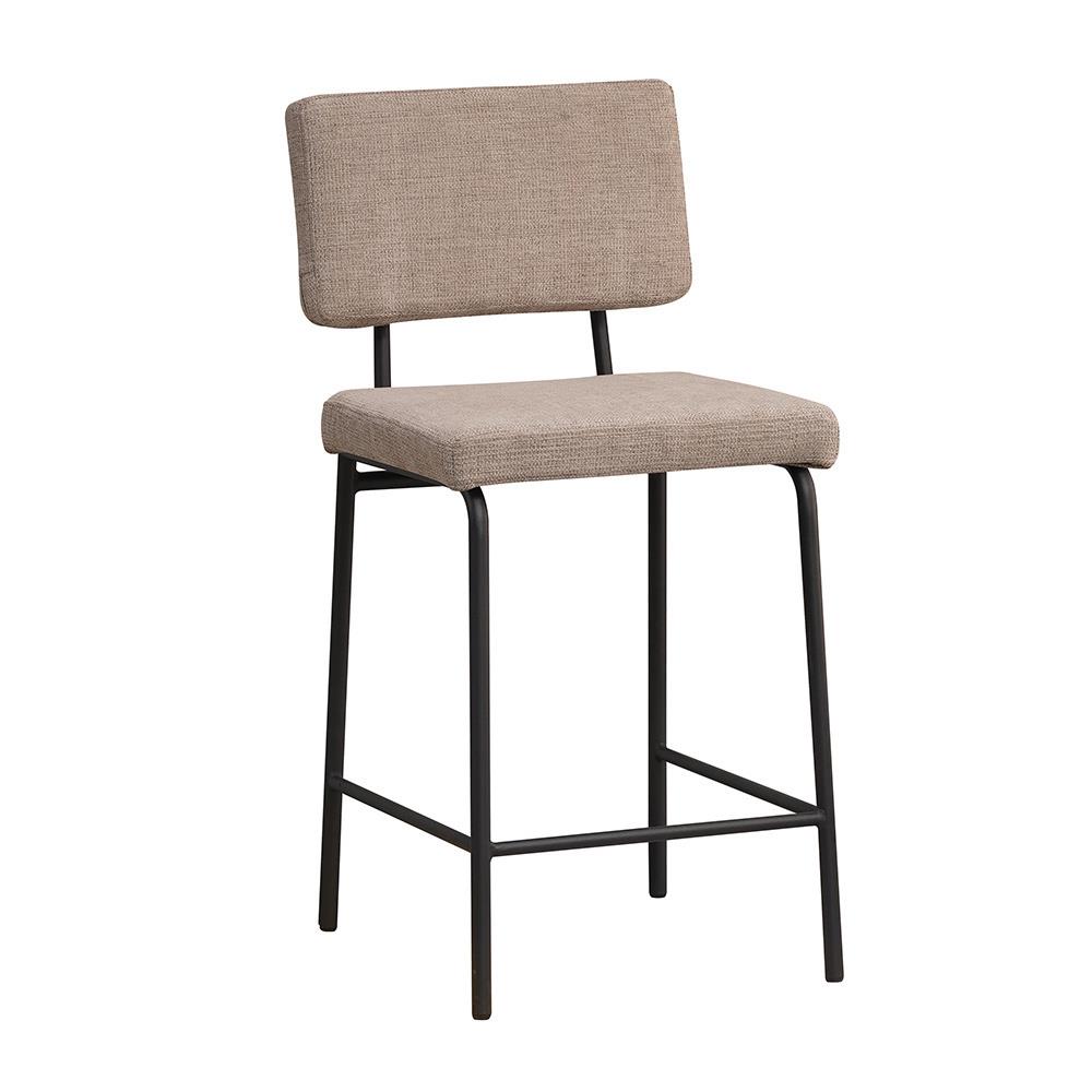 Bronx71 Scandinavische barkruk Espen taupe gerecyclede stof 64-77 cm -