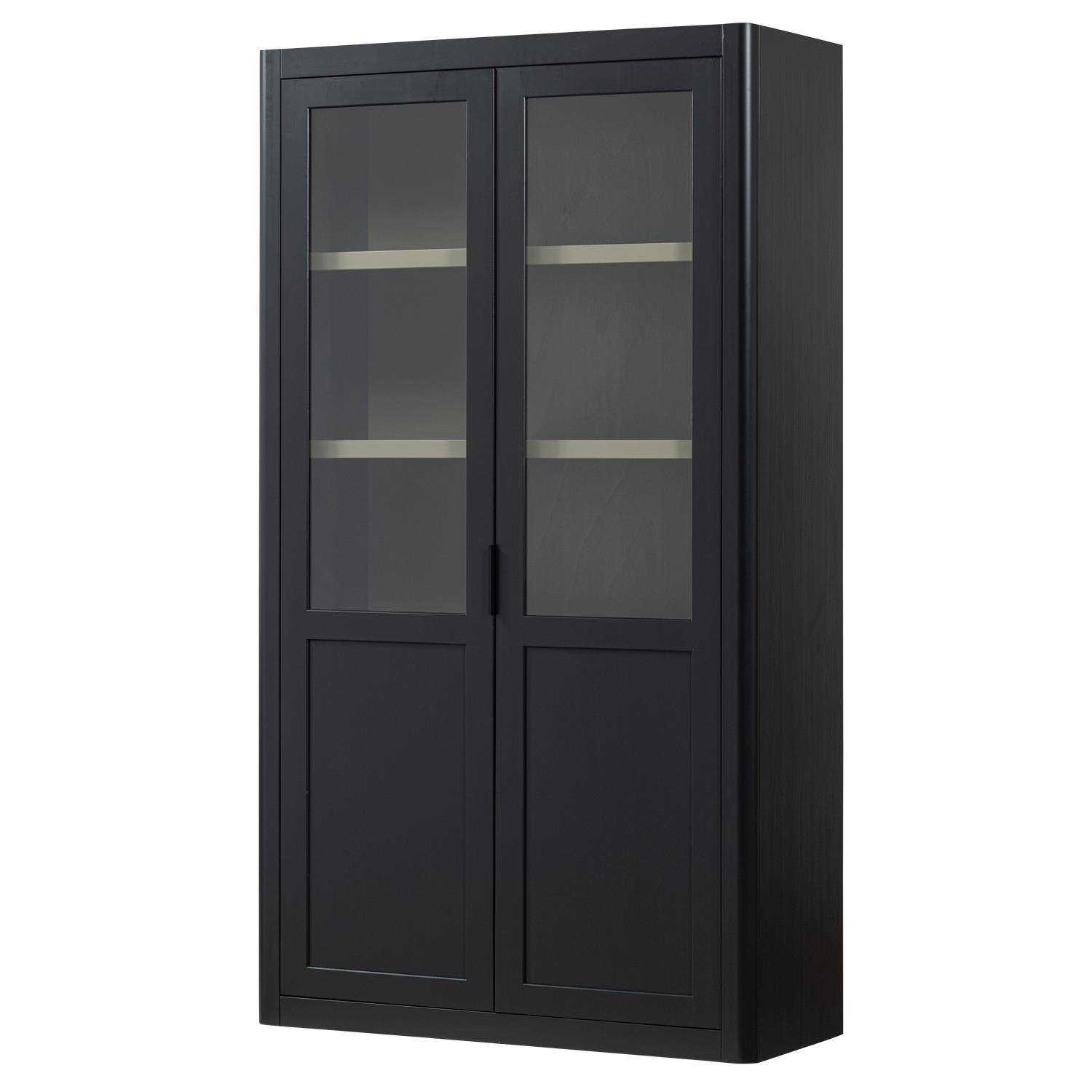 WOOOD Gunnar Buffetkast - Grenen - Matzwart|Mud - 217x120x48