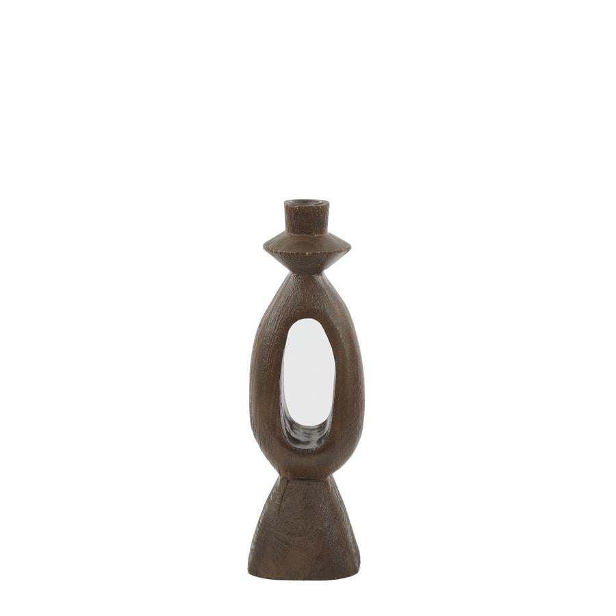 Light&living D - Kandelaar 11x11x36 cm DJANGO hout mat roodbruin