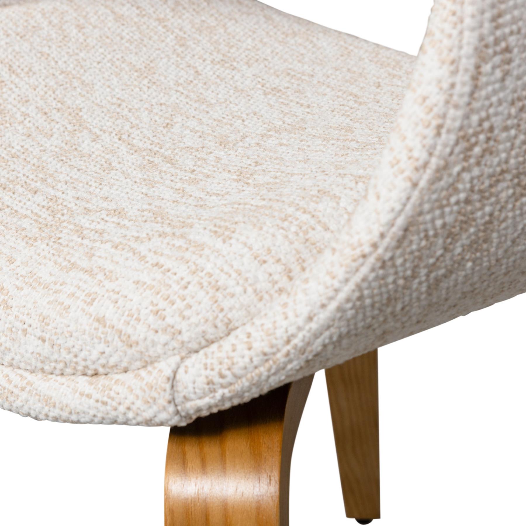 WOOOD Yossi Eetkamerstoelen Houten Naturel Poot - Naturel - Set van 2