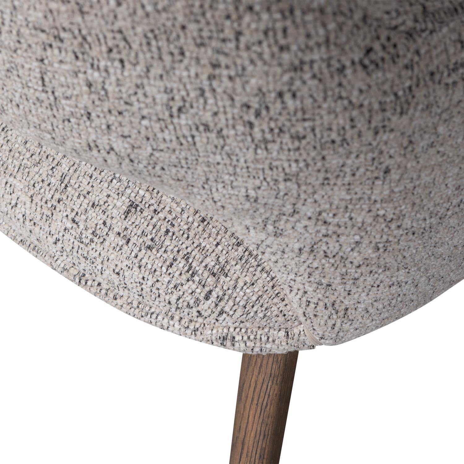 WOOOD Murat Eetkamerstoelen Houten Bruine Poot - Naturel - Set van 2