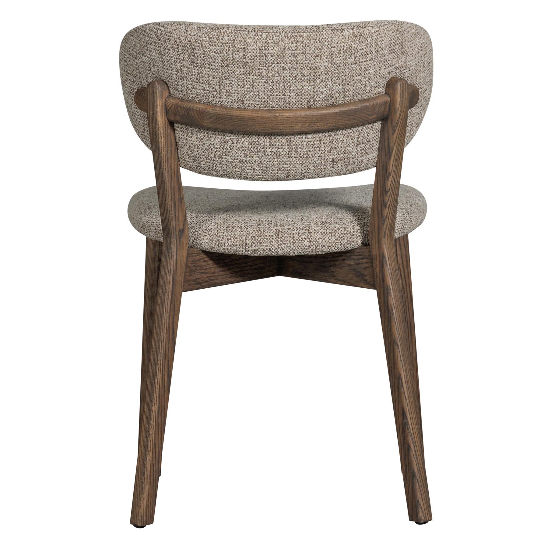 WOOOD Udar Eetkamerstoelen Houten Frame - Donkerbruin - Set van 2