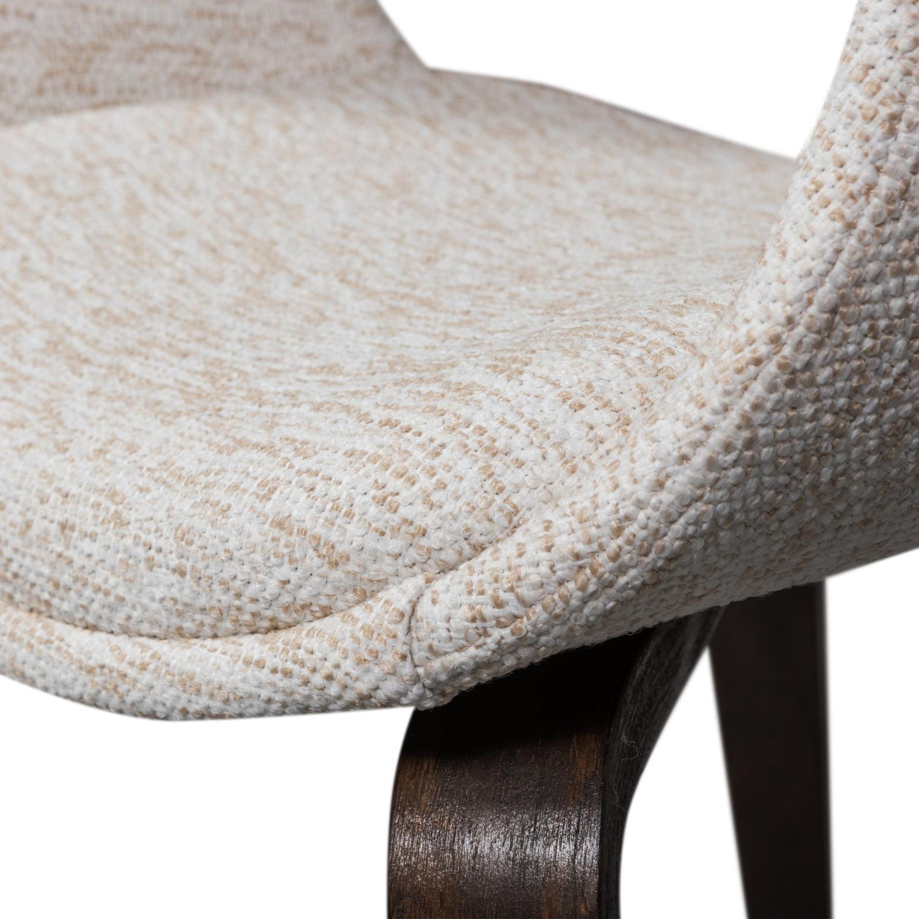 WOOOD Yossi Eetkamerstoelen Houten Bruine Poot - Naturel - Set van 2