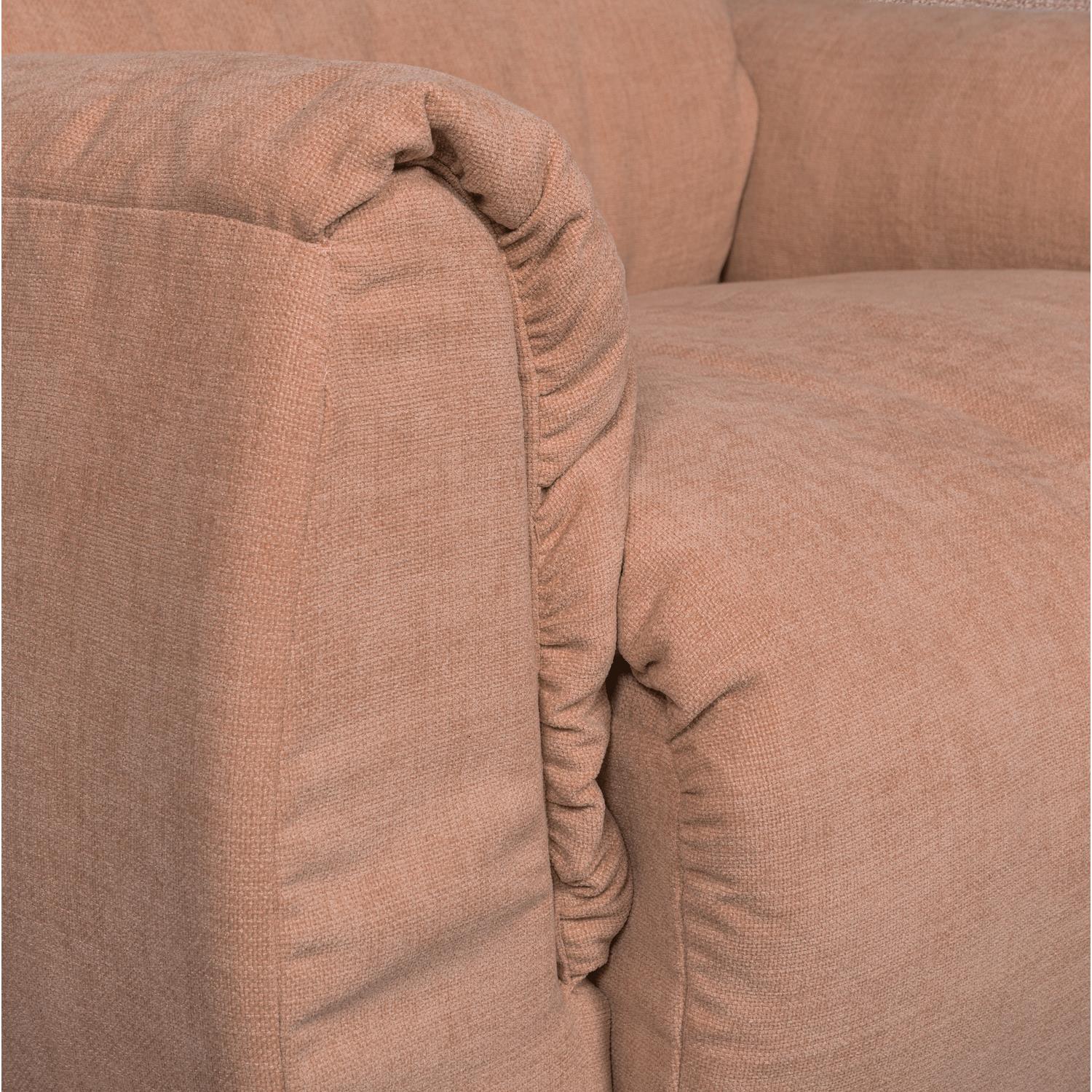 WOOOD Baggy Draaifauteuil - Geweven Chenille - Oudroze - 81x104x84