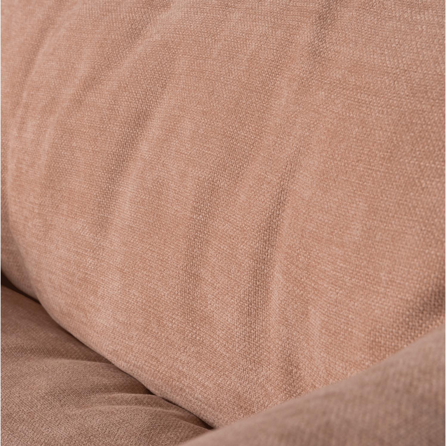 WOOOD Baggy Draaifauteuil - Geweven Chenille - Oudroze - 81x104x84