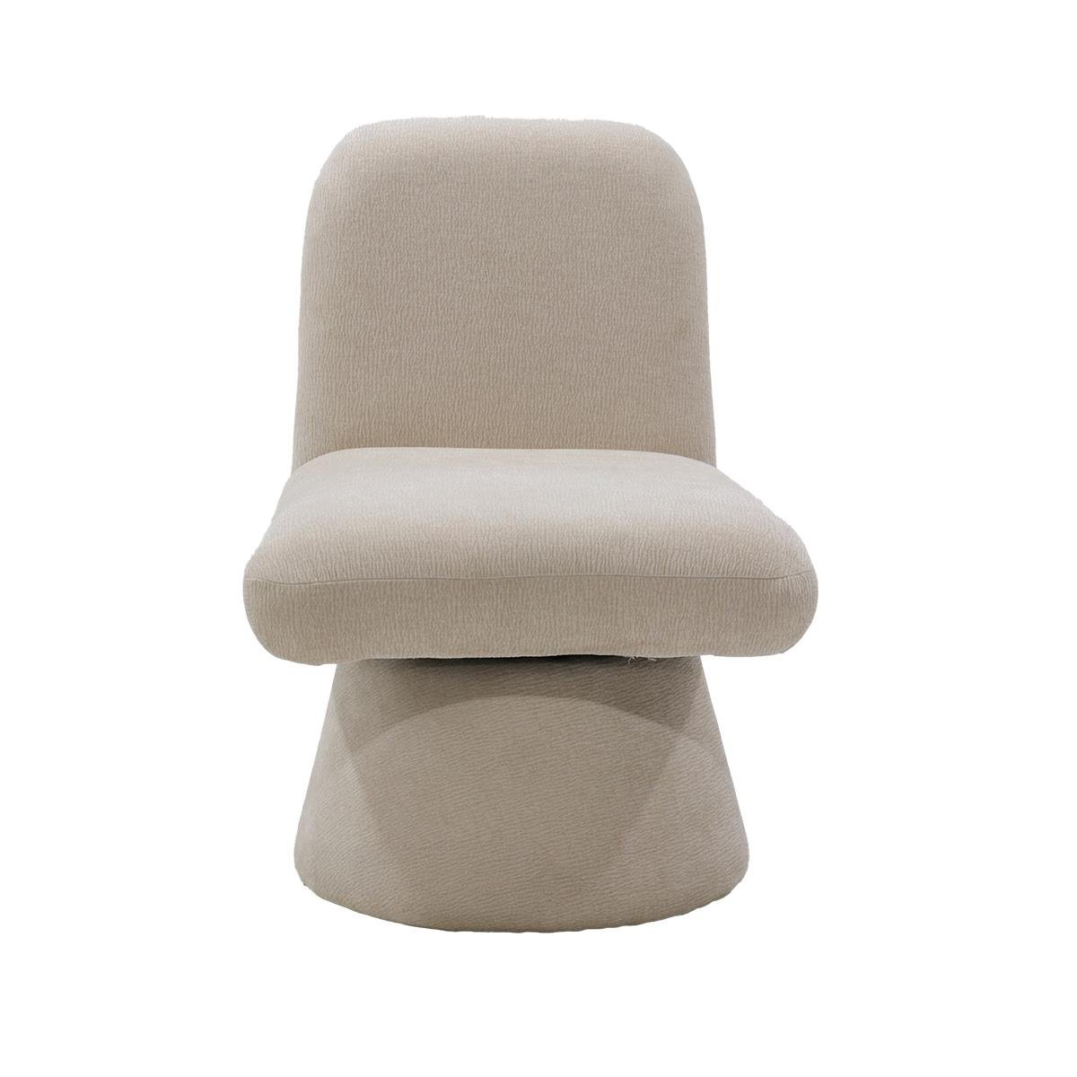 Giga Meubel - Draaifauteuil Taupe - Stof - Japandi - Olivier