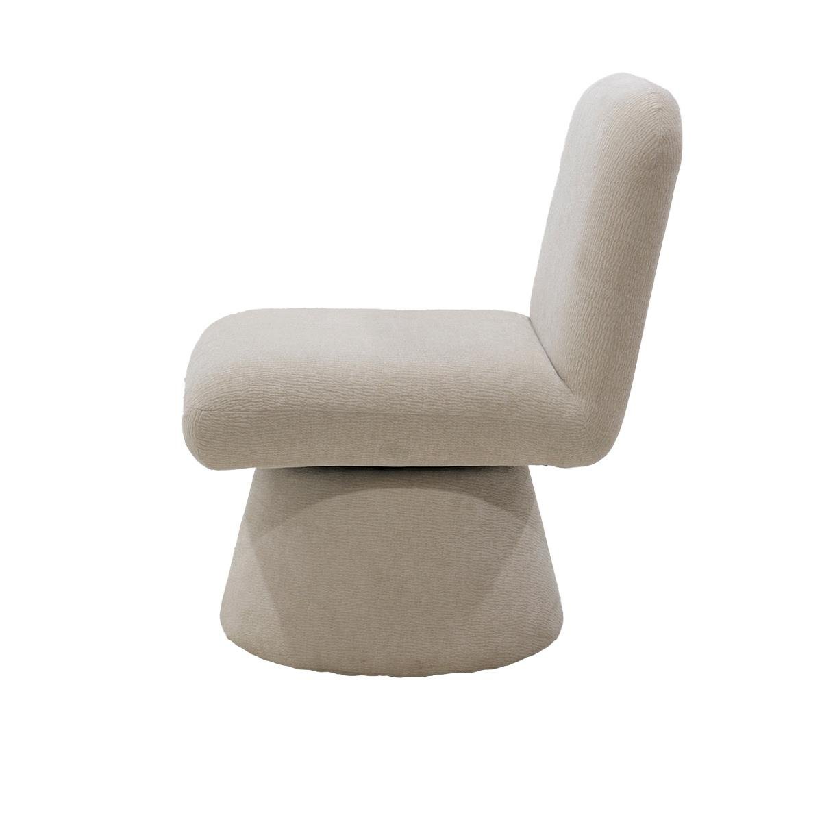 Giga Meubel - Draaifauteuil Taupe - Stof - Japandi - Olivier