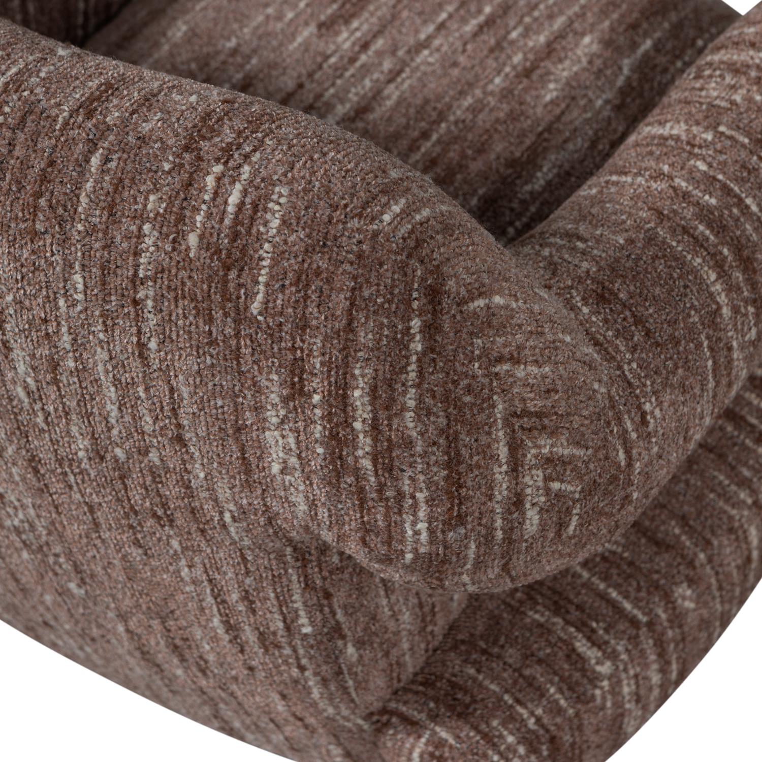 WOOOD Folke Fauteuil - Chenille - Oudroze Melange - 70x88x88