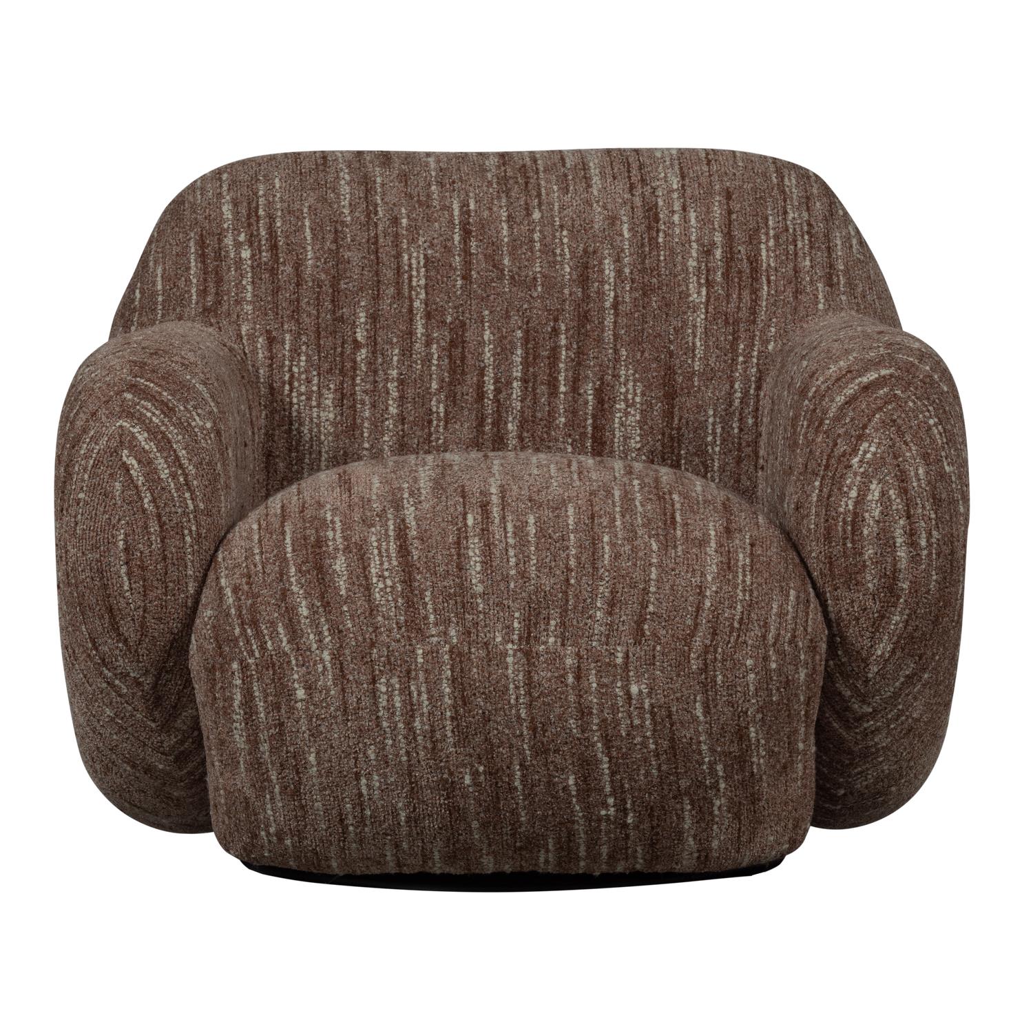 WOOOD Folke Fauteuil - Chenille - Oudroze Melange - 70x88x88