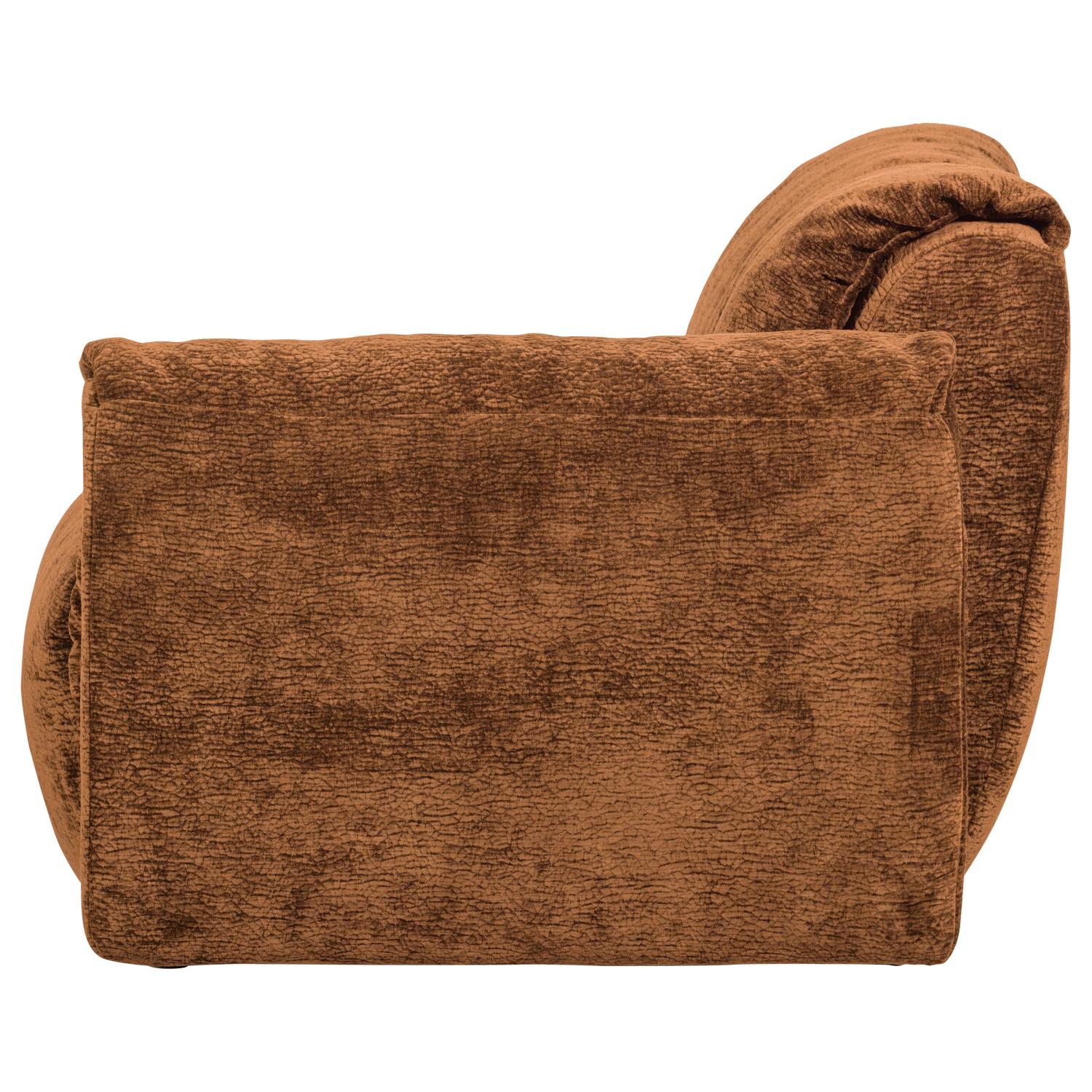 WOOOD Baggy 1-Zits Met Arm Rechts - 3D Chenille - Middenbruin -
