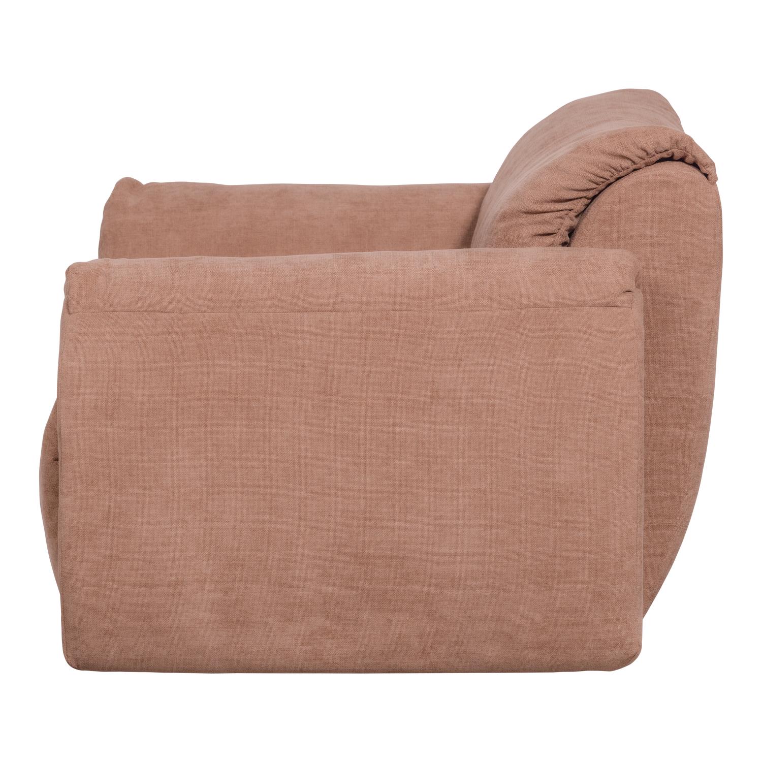 WOOOD Baggy Loveseat - Geweven Chenille - Oudroze - 81x138x101