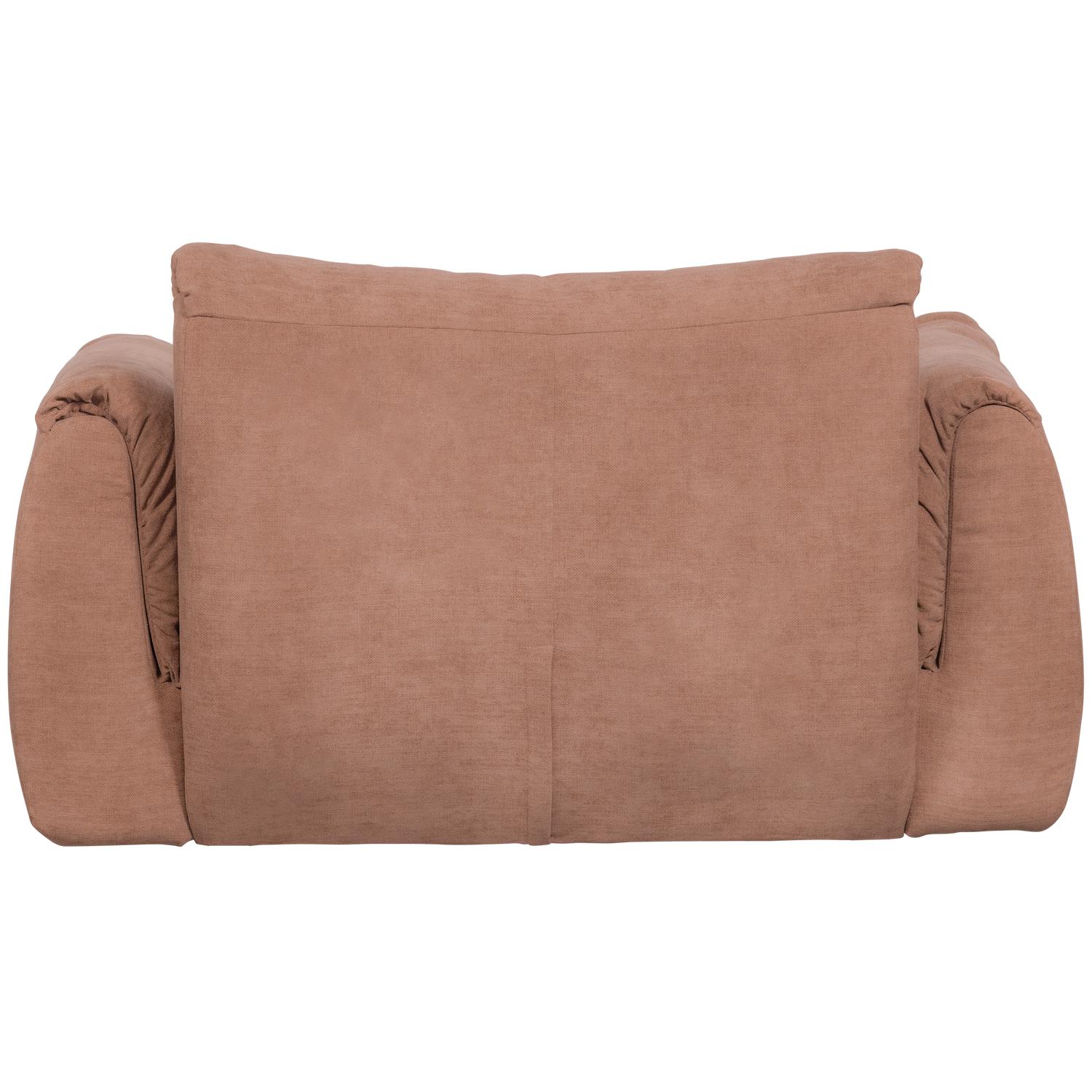 WOOOD Baggy Loveseat - Geweven Chenille - Oudroze - 81x138x101