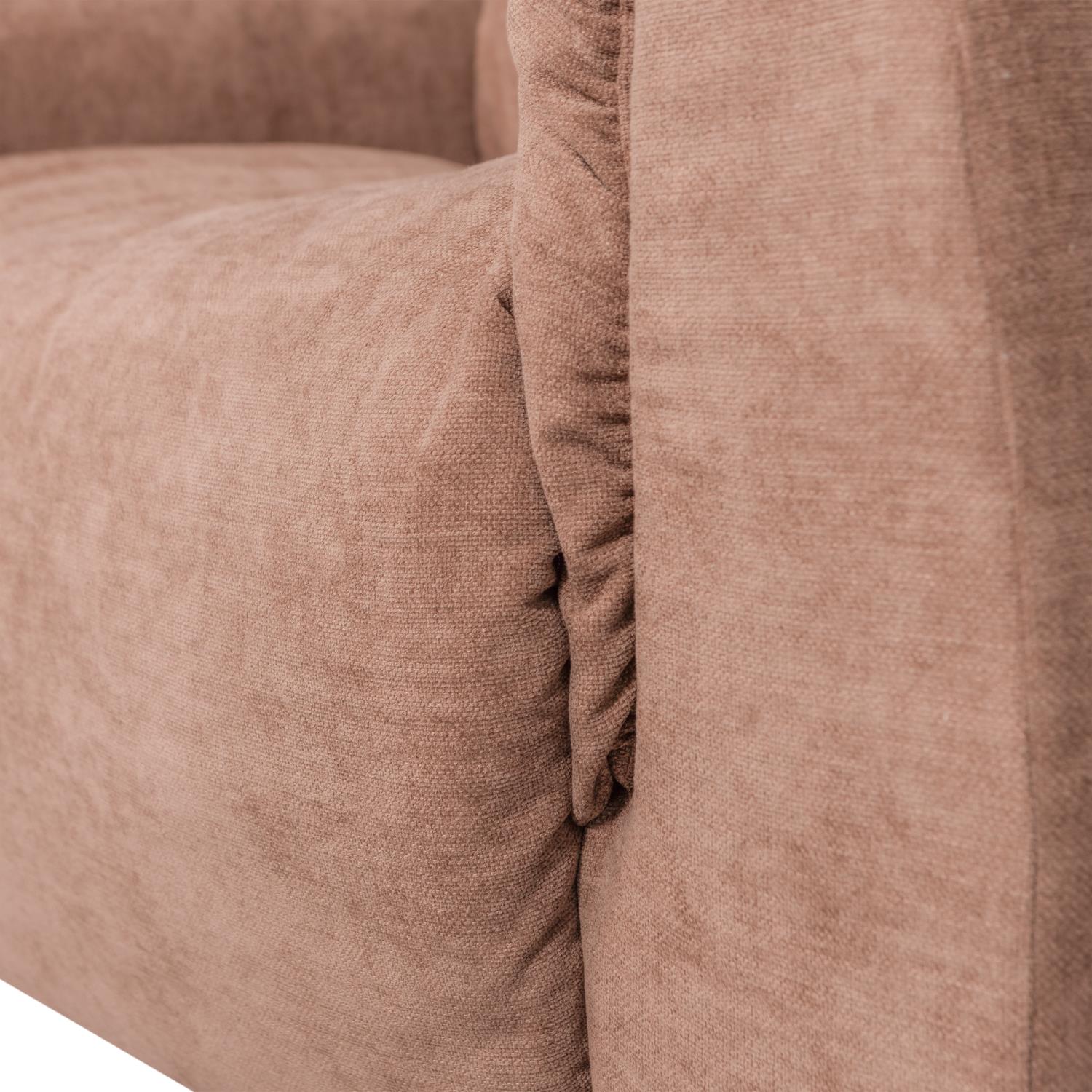 WOOOD Baggy Loveseat - Geweven Chenille - Oudroze - 81x138x101