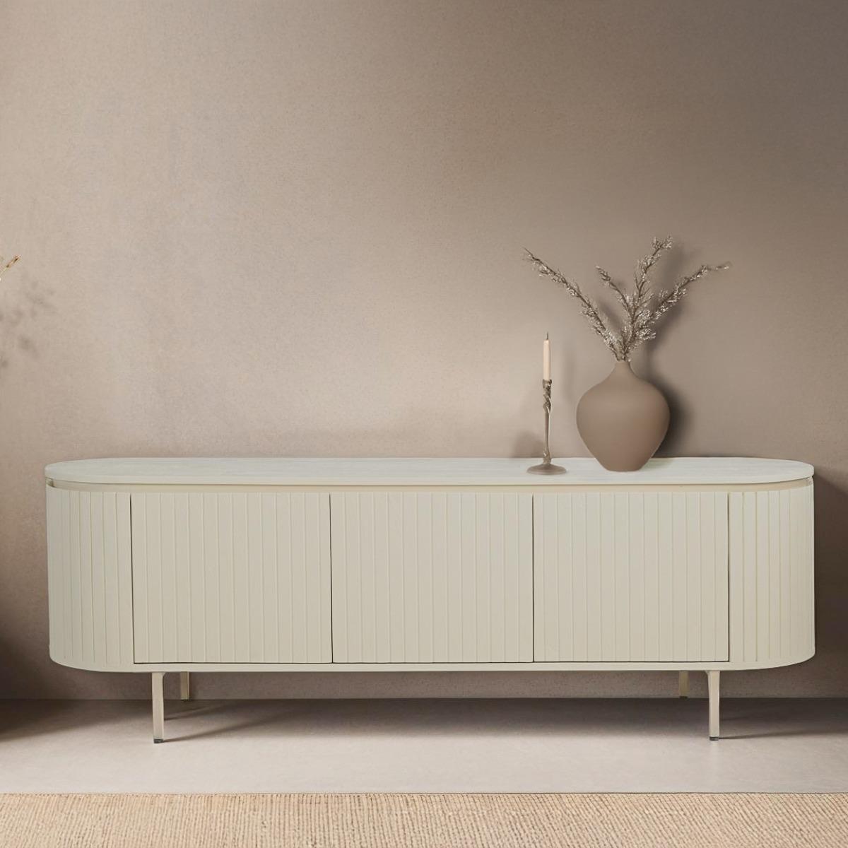 Livingfurn - Tv-meubel Patou - Ivoor - 170 cm