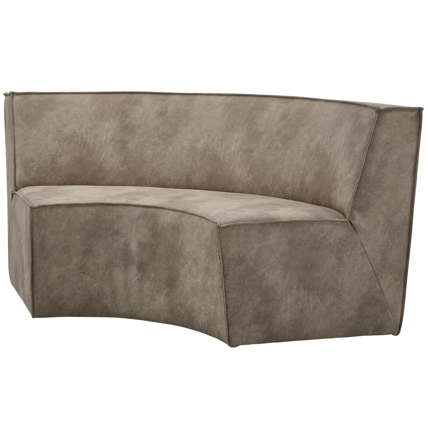 WOOOD Europa 2-Zitsbank - Gestoffeerd - Elephant Skin - 85x131x131