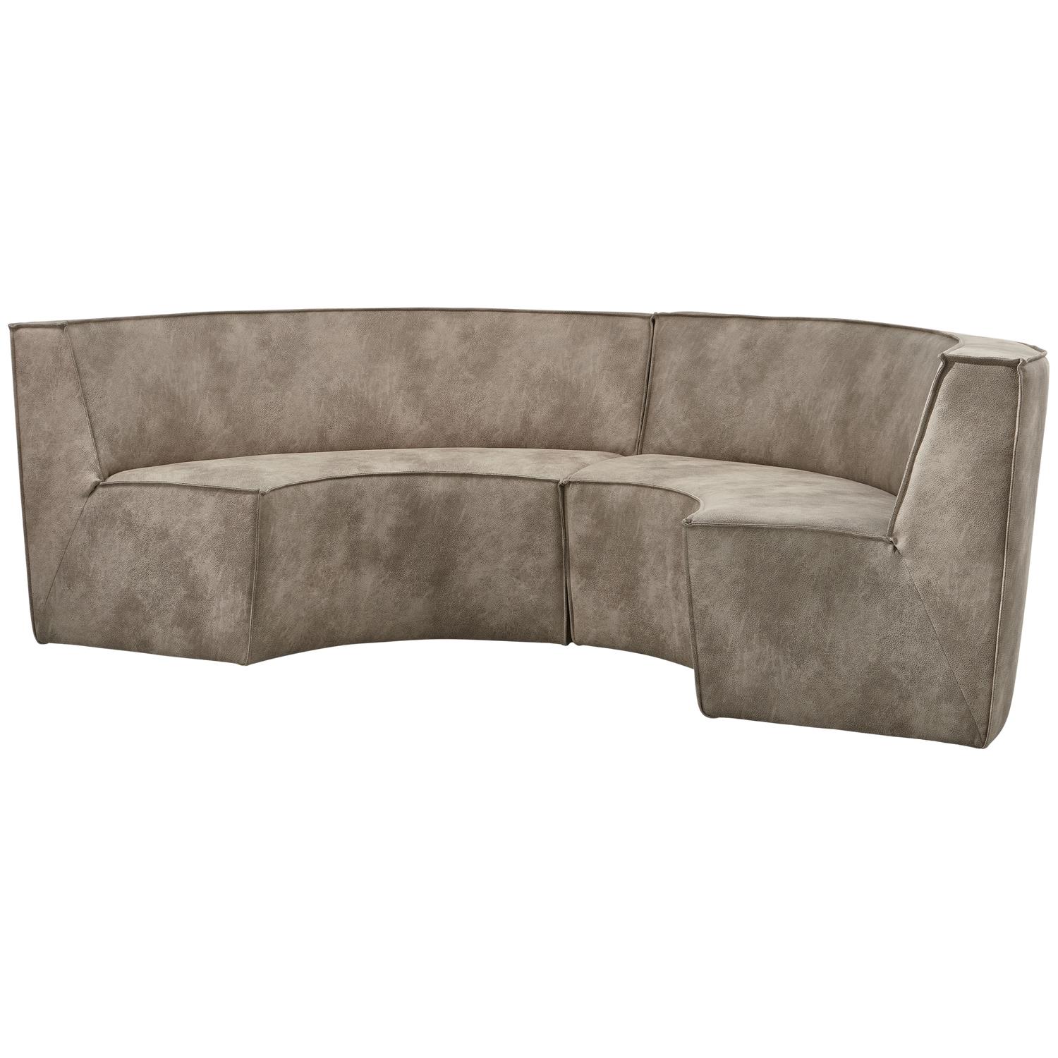 WOOOD Europa  4-Zitsbank - Gestoffeerd - Elephant Skin - 85x131x131