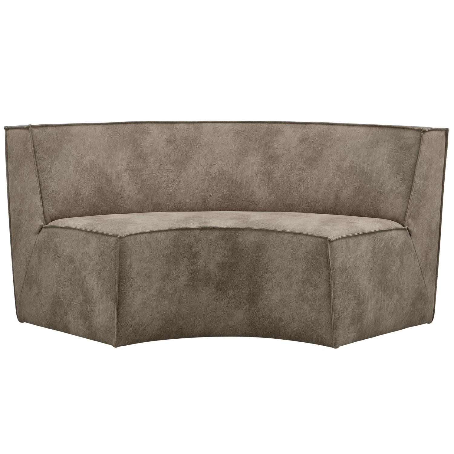 WOOOD Europa 2-Zitsbank - Gestoffeerd - Elephant Skin - 85x131x131