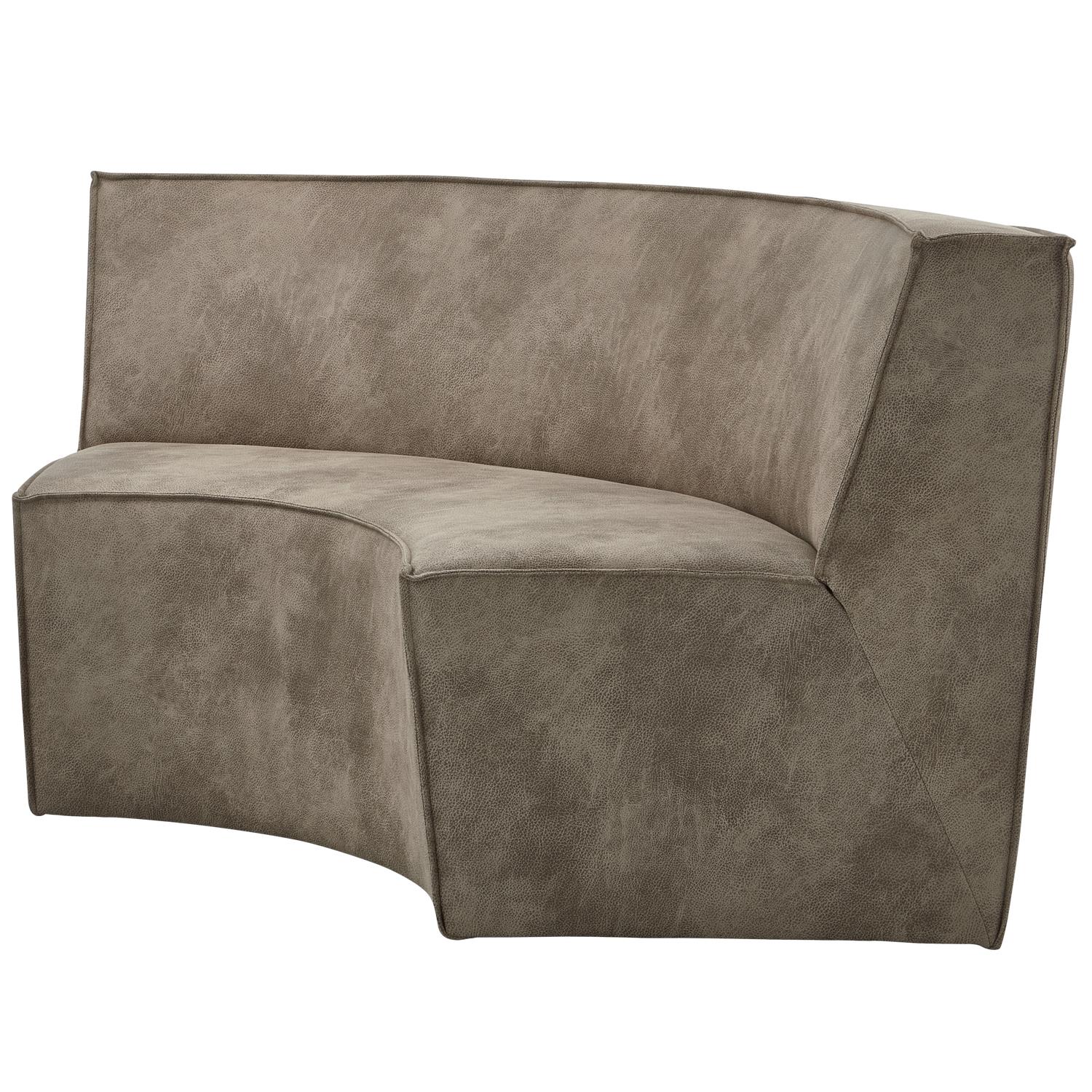 WOOOD Europa 2-Zitsbank - Gestoffeerd - Elephant Skin - 85x131x131