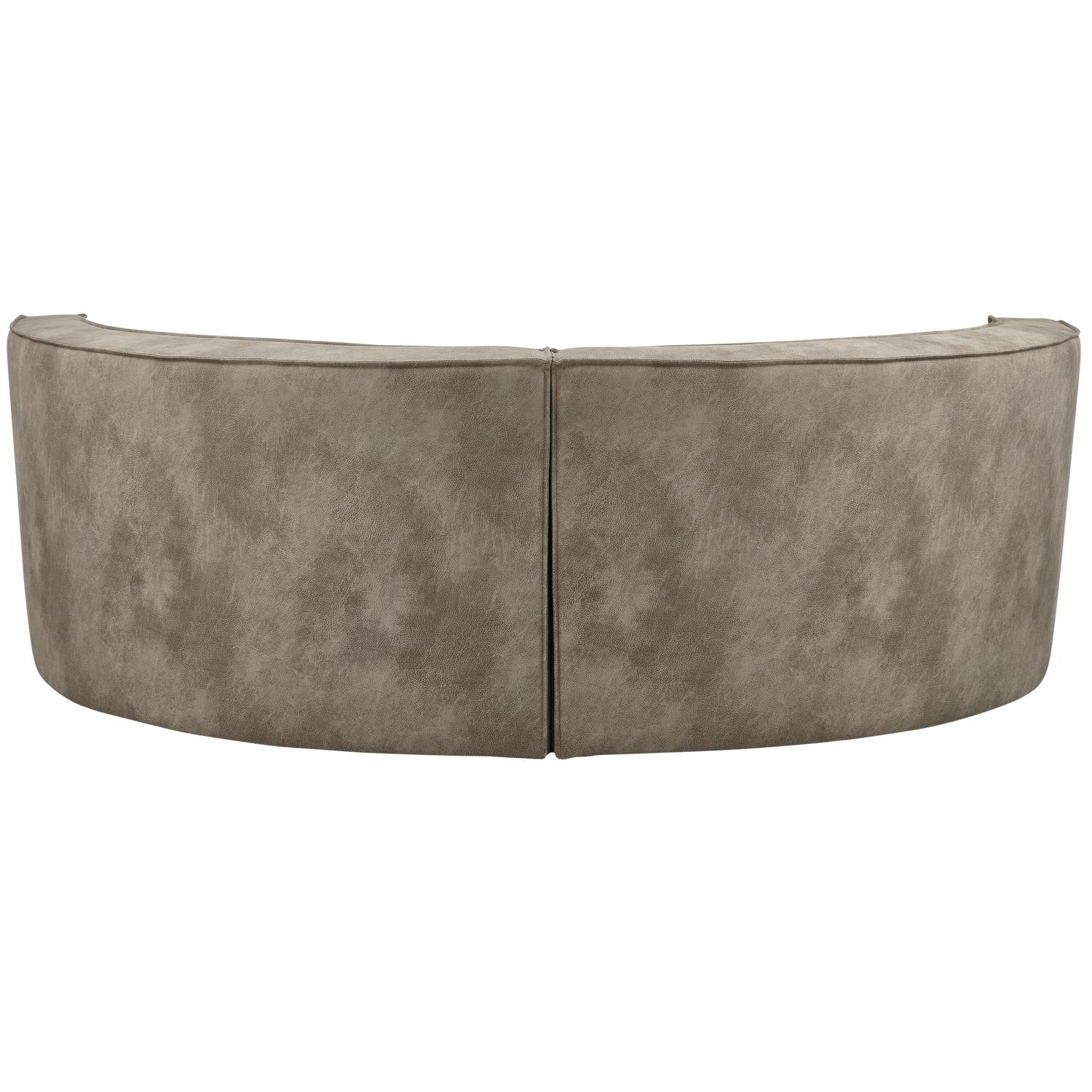 WOOOD Europa  4-Zitsbank - Gestoffeerd - Elephant Skin - 85x131x131