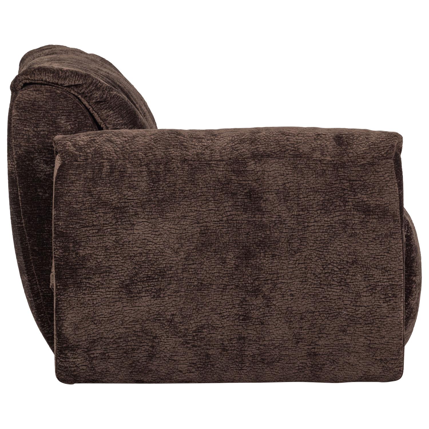 WOOOD Baggy 1-Zits Met Arm Links - Chenille - Donkerbruin - 81x114x101