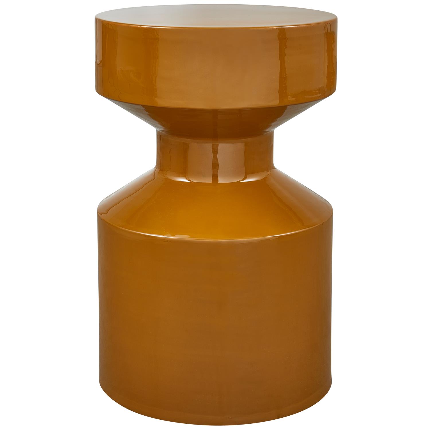 WOOOD Ferry Bijzettafel - Metaal - Honinggeel - 47x30x30