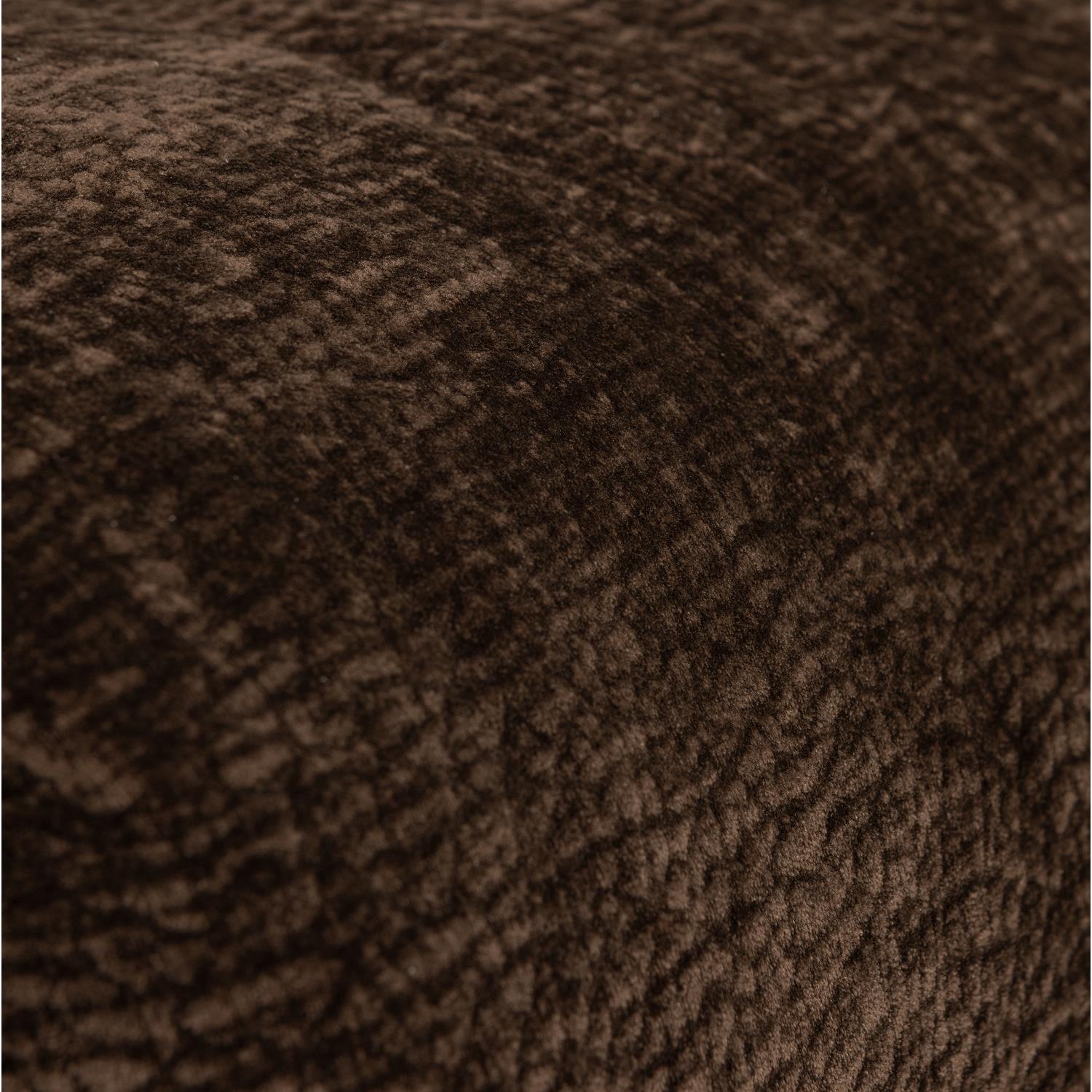 WOOOD Baggy Hocker - 3D Chenille - Donkerbruin - 45x91x51
