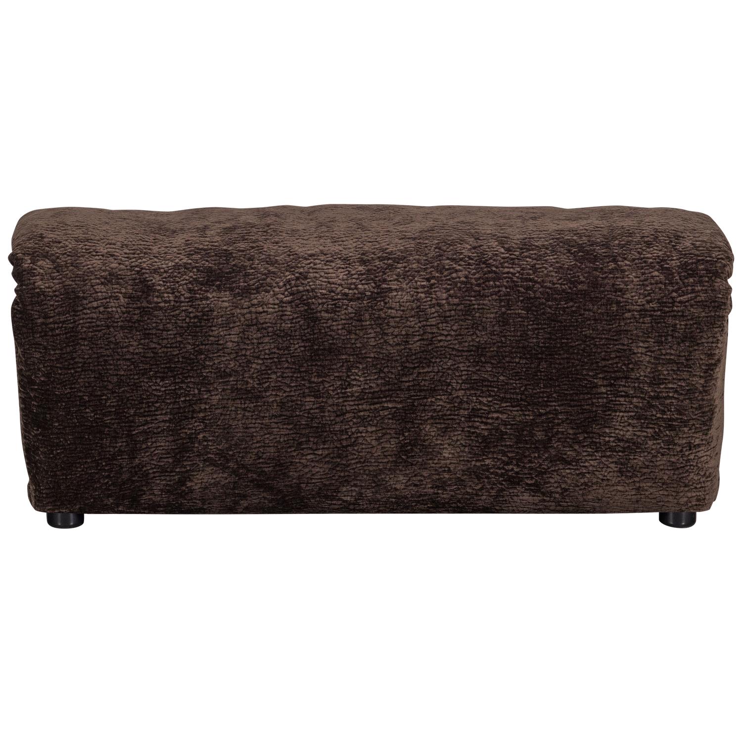 WOOOD Baggy Hocker - 3D Chenille - Donkerbruin - 45x91x51