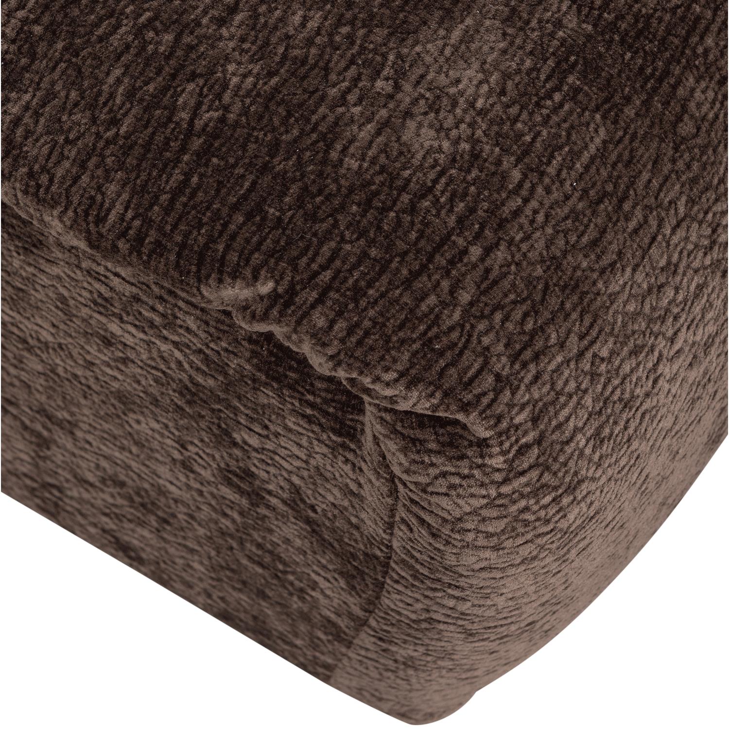 WOOOD Baggy Hocker - 3D Chenille - Donkerbruin - 45x91x51
