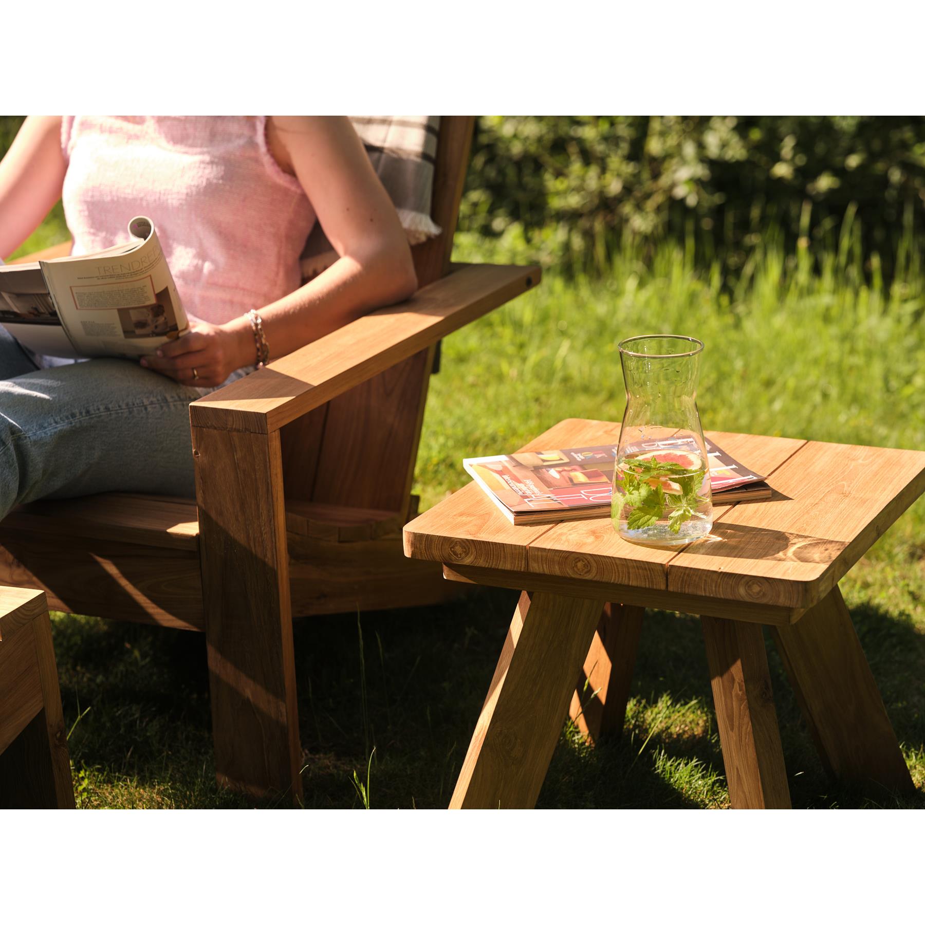 Chill-Dept. - Grizzly Teakhout Bijzettafel