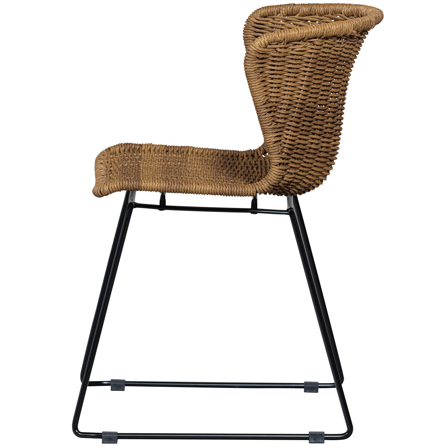 WOOOD Wings Tuinstoelen - Touw|Metaal - Naturel - Set van 2