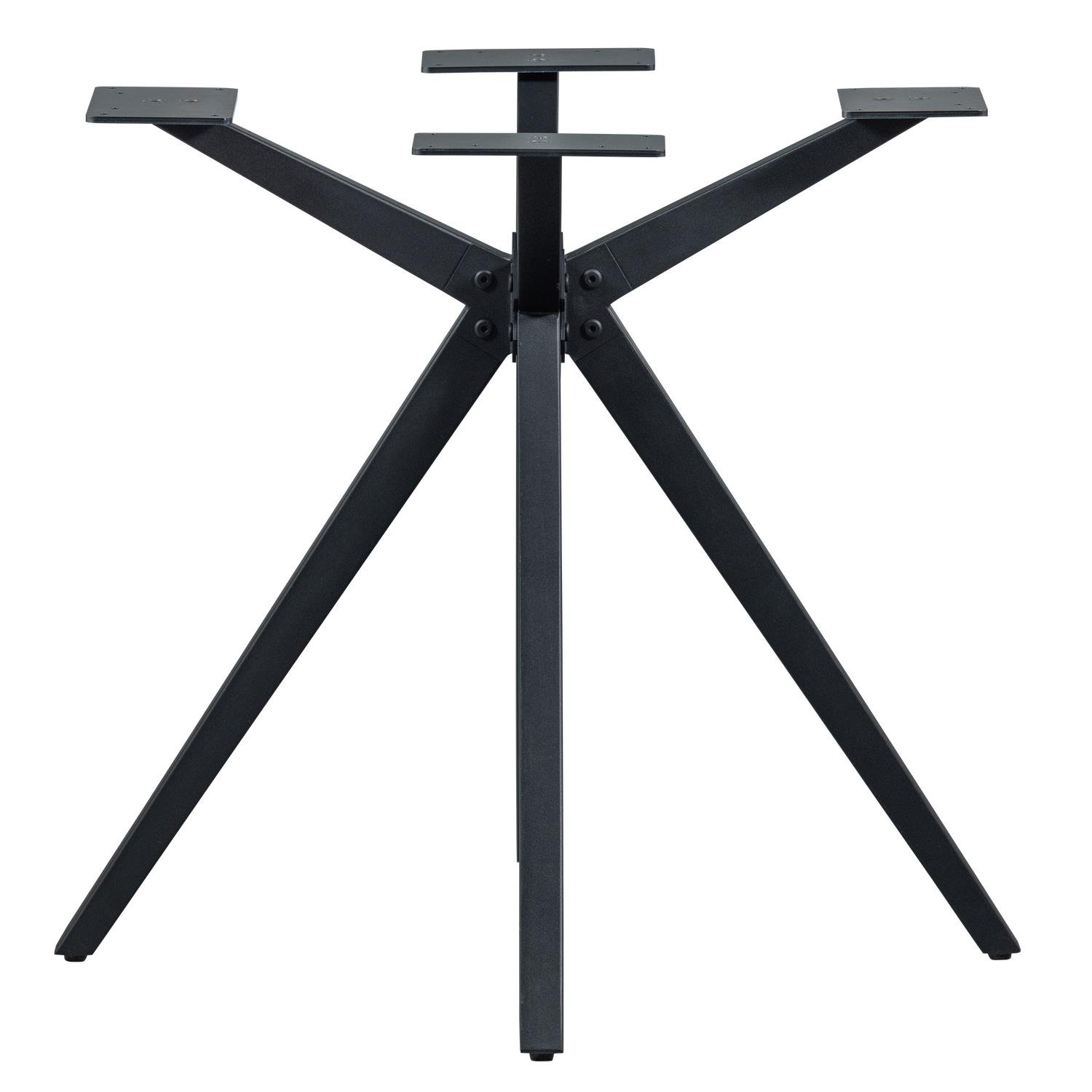 WOOOD Holland Kruispoot - Metaal - Zwart - 72x80x80
