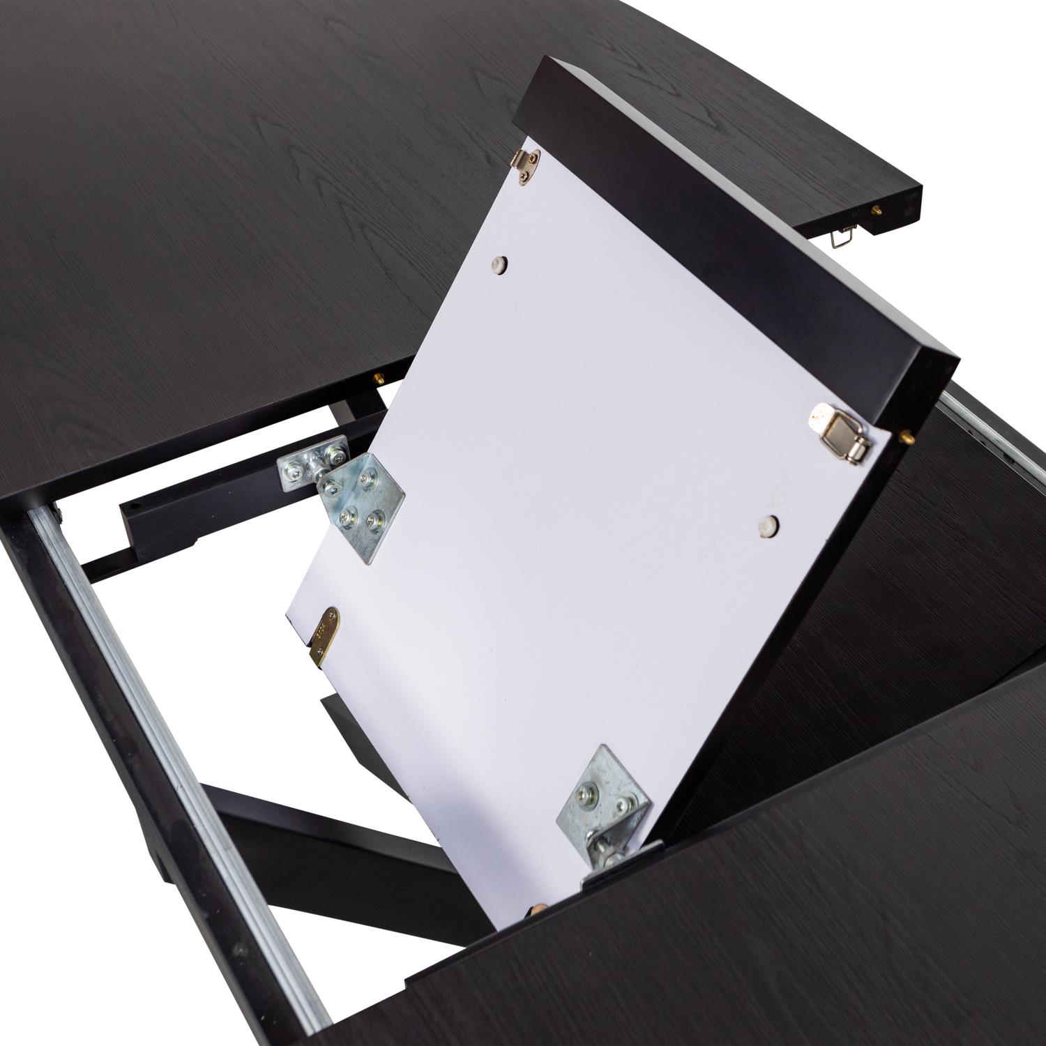 WOOOD Arros Eettafel Uitschuifbaar - Zwart - 75x180|220x90