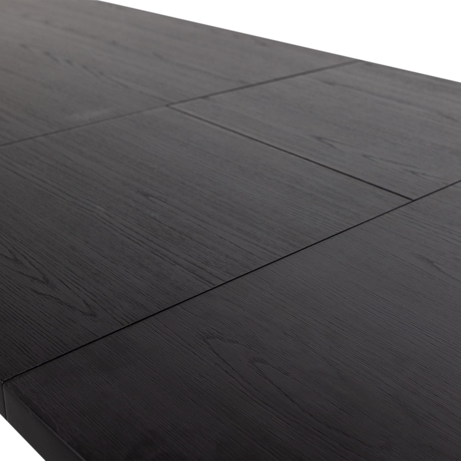 WOOOD Arros Eettafel Uitschuifbaar - Zwart - 75x180|220x90