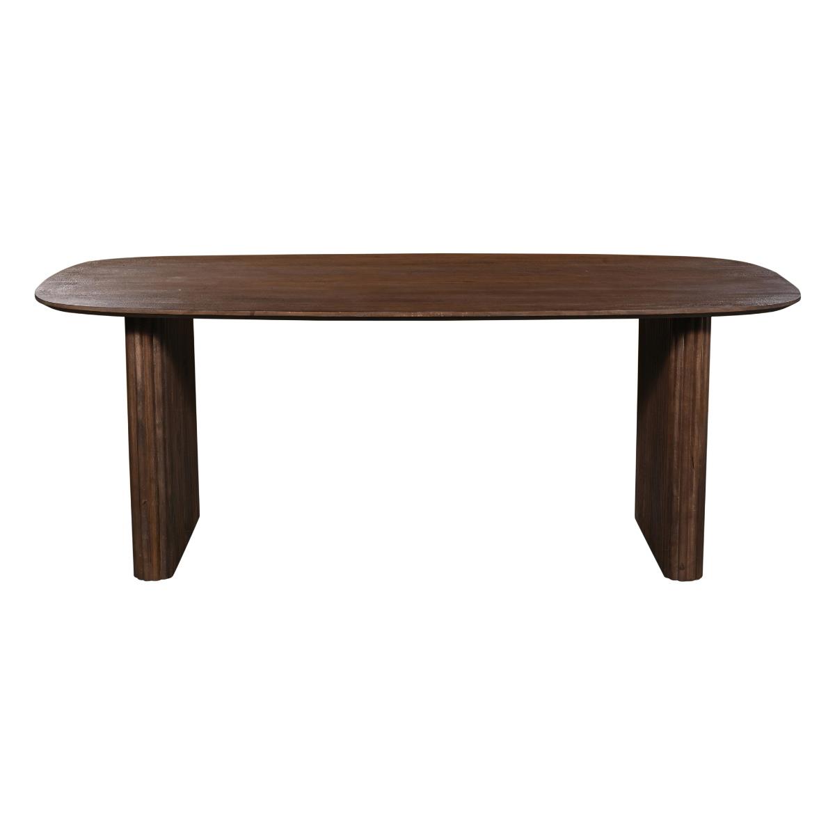 Giga Meubel - Eettafel Deens Ovaal 200cm - Walnoot Mangohout - Dai