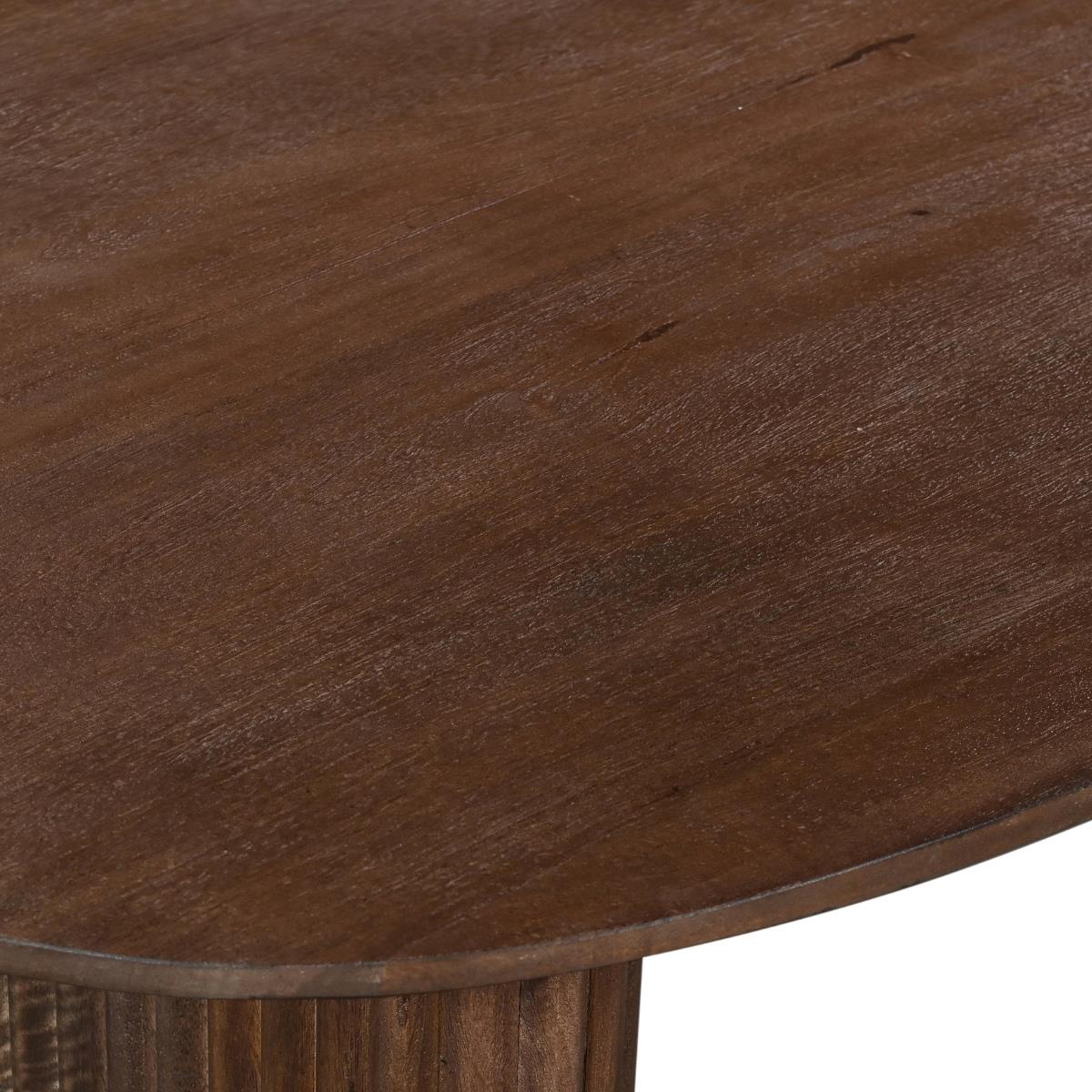 Giga Meubel - Eettafel Deens Ovaal 200cm - Walnoot Mangohout - Dai