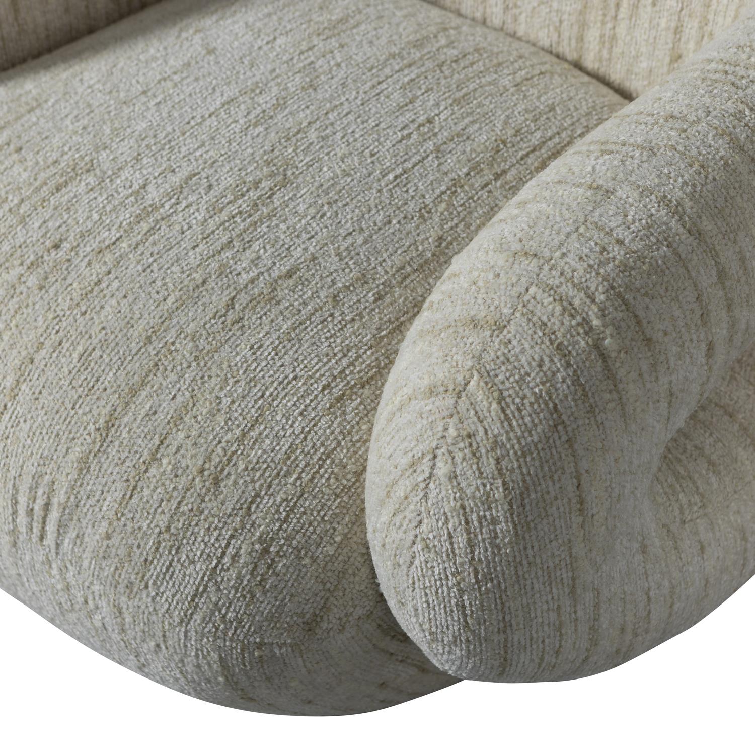 WOOOD Folke Fauteuil - Chenille Naturel - Melange - 70x88x88