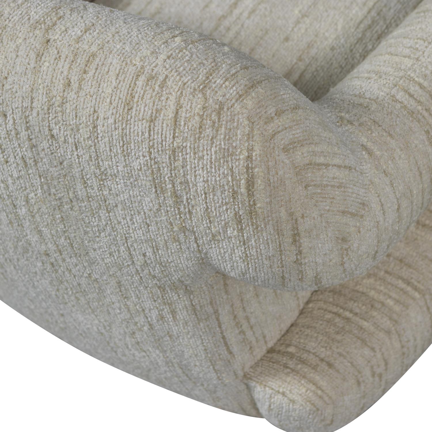 WOOOD Folke Fauteuil - Chenille Naturel - Melange - 70x88x88