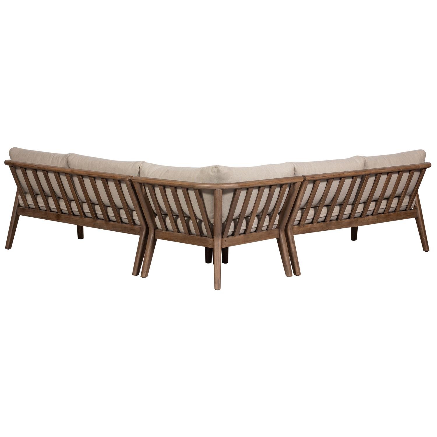 WOOOD Biam Loungeset - Acacia Hout - Naturel - 67x227x227
