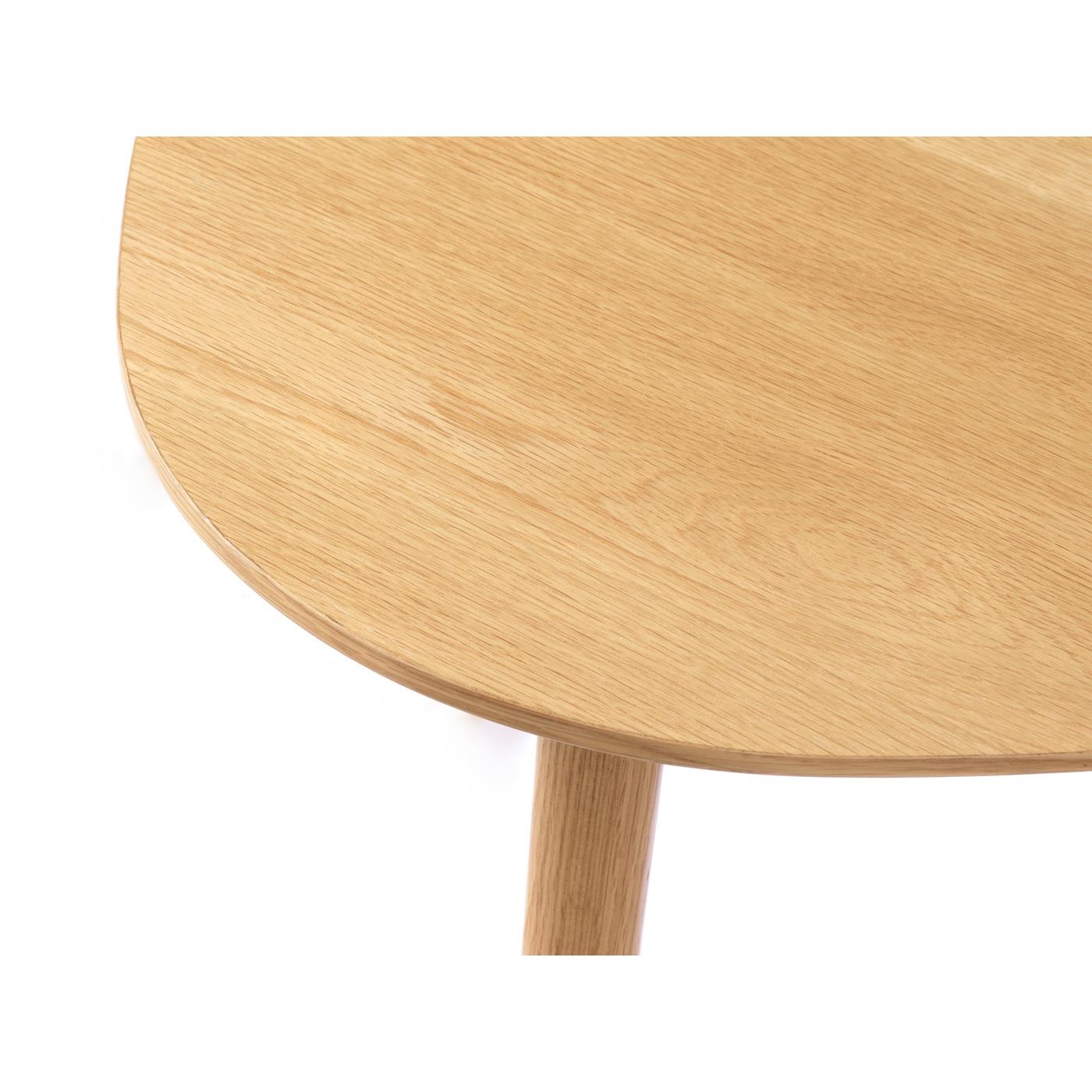 Giga Living - Salontafel Eikenhout Driehoek - Set van 2 - Naturel