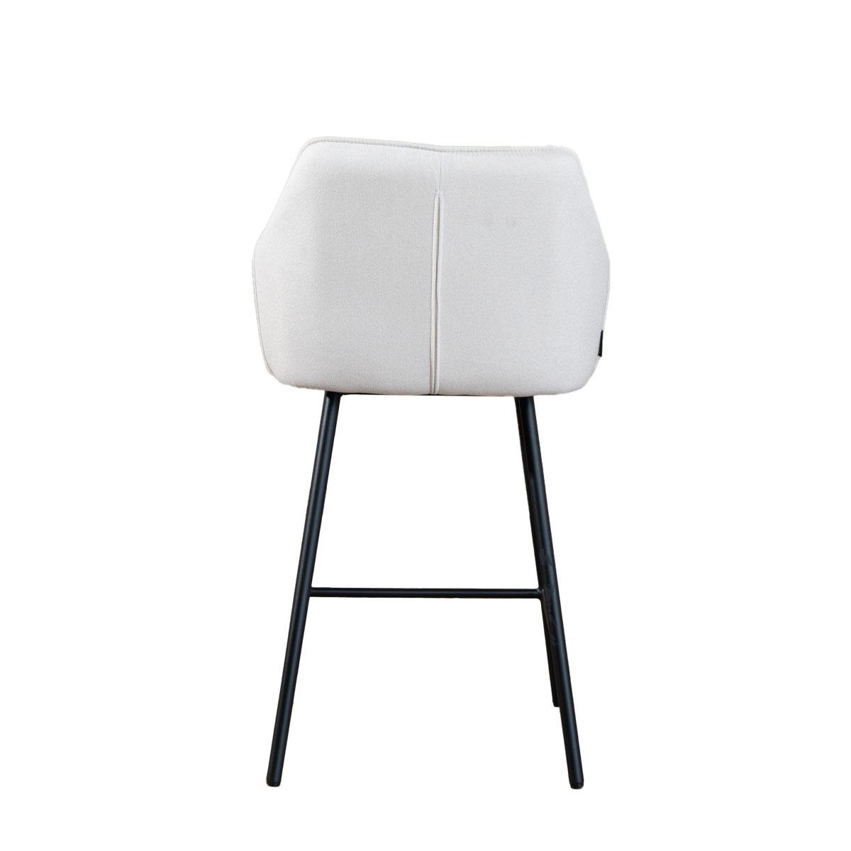 Bronx71 Scandinavische barkruk Andor gerecyclede stof off white 65-78
