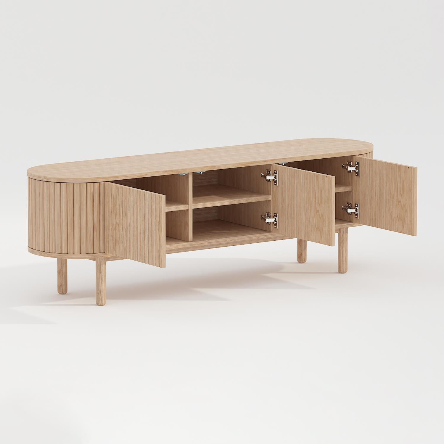 by fonQ Freya Tv-meubel B 160 cm - Licht Eiken