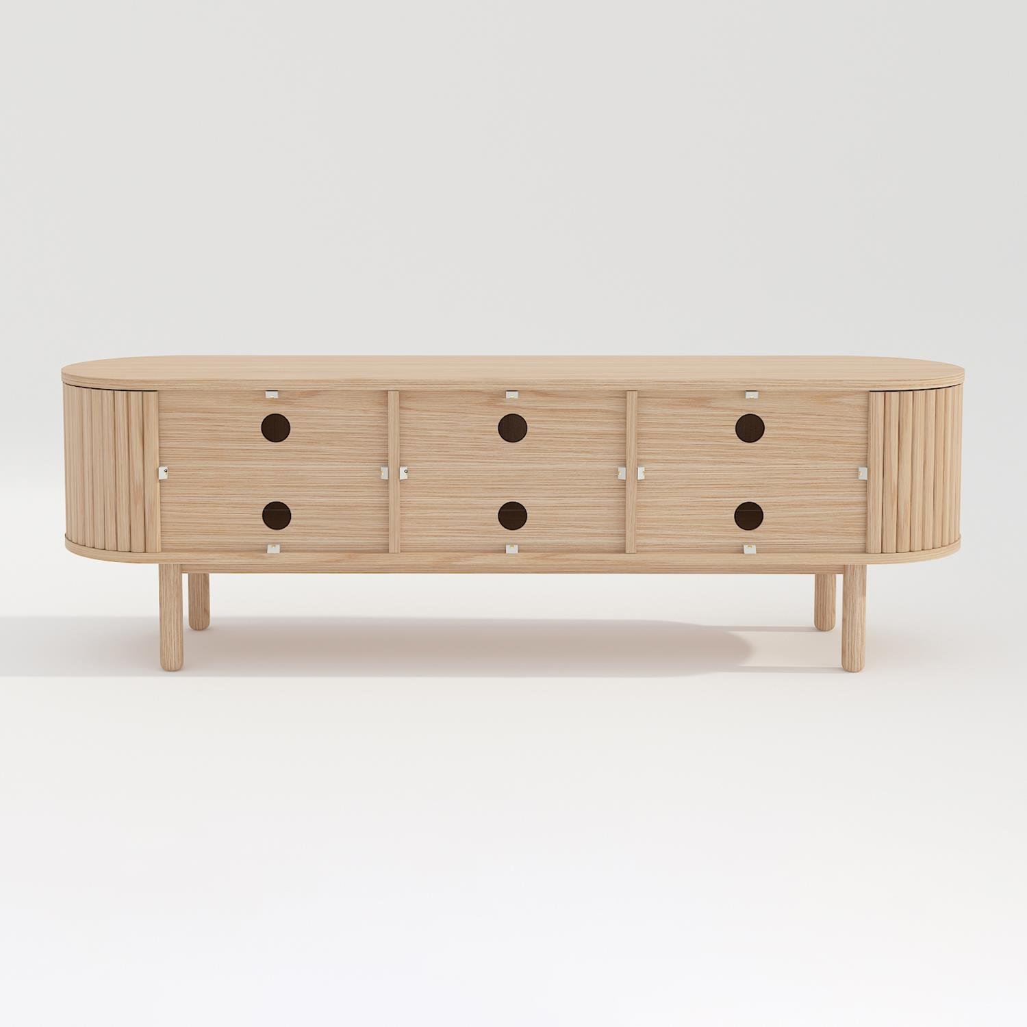 by fonQ Freya Tv-meubel B 160 cm - Licht Eiken