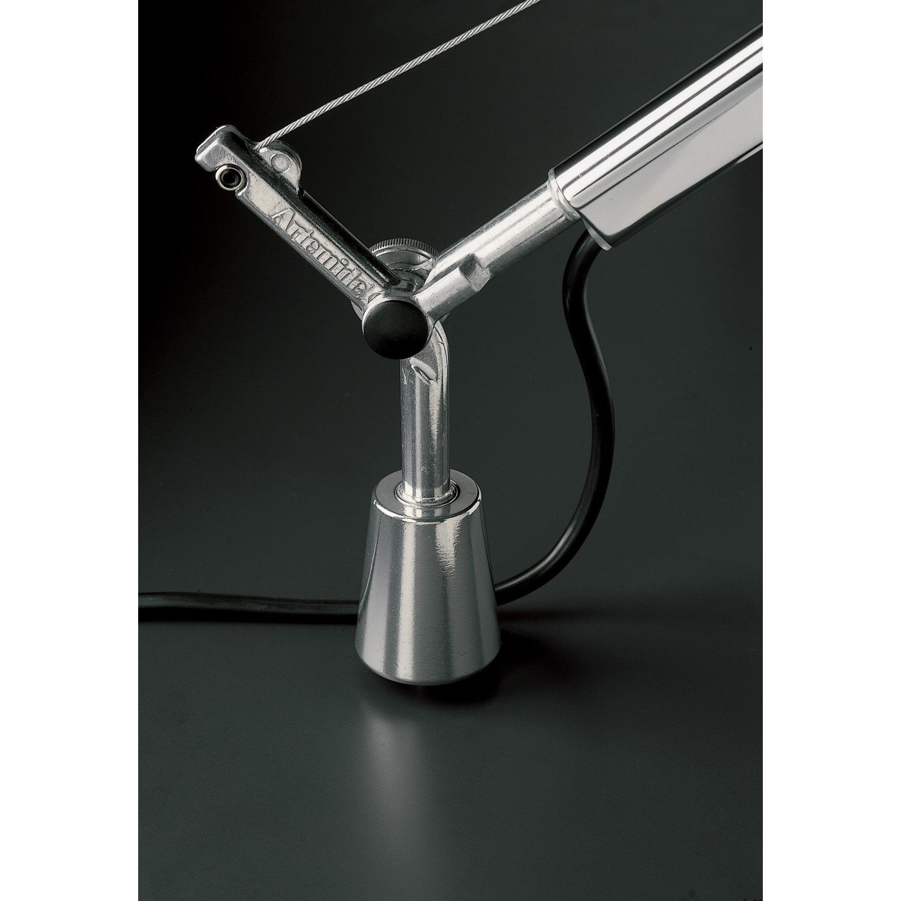 Artemide Tolomeo Mega klemlamp LED met toetsdimmer perkament 42 cm