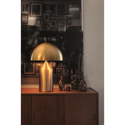 Oluce Atollo tafellamp H70 nikkel