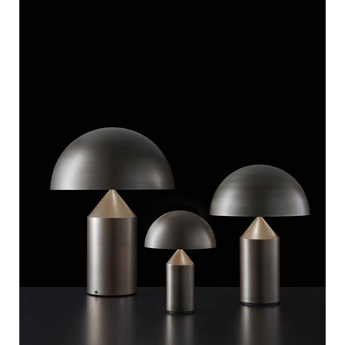 Oluce Atollo tafellamp H70 nikkel